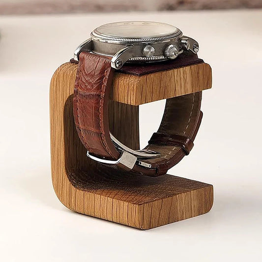 Wooden watch holder