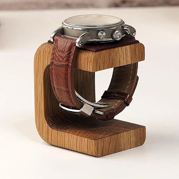 Wooden watch holder